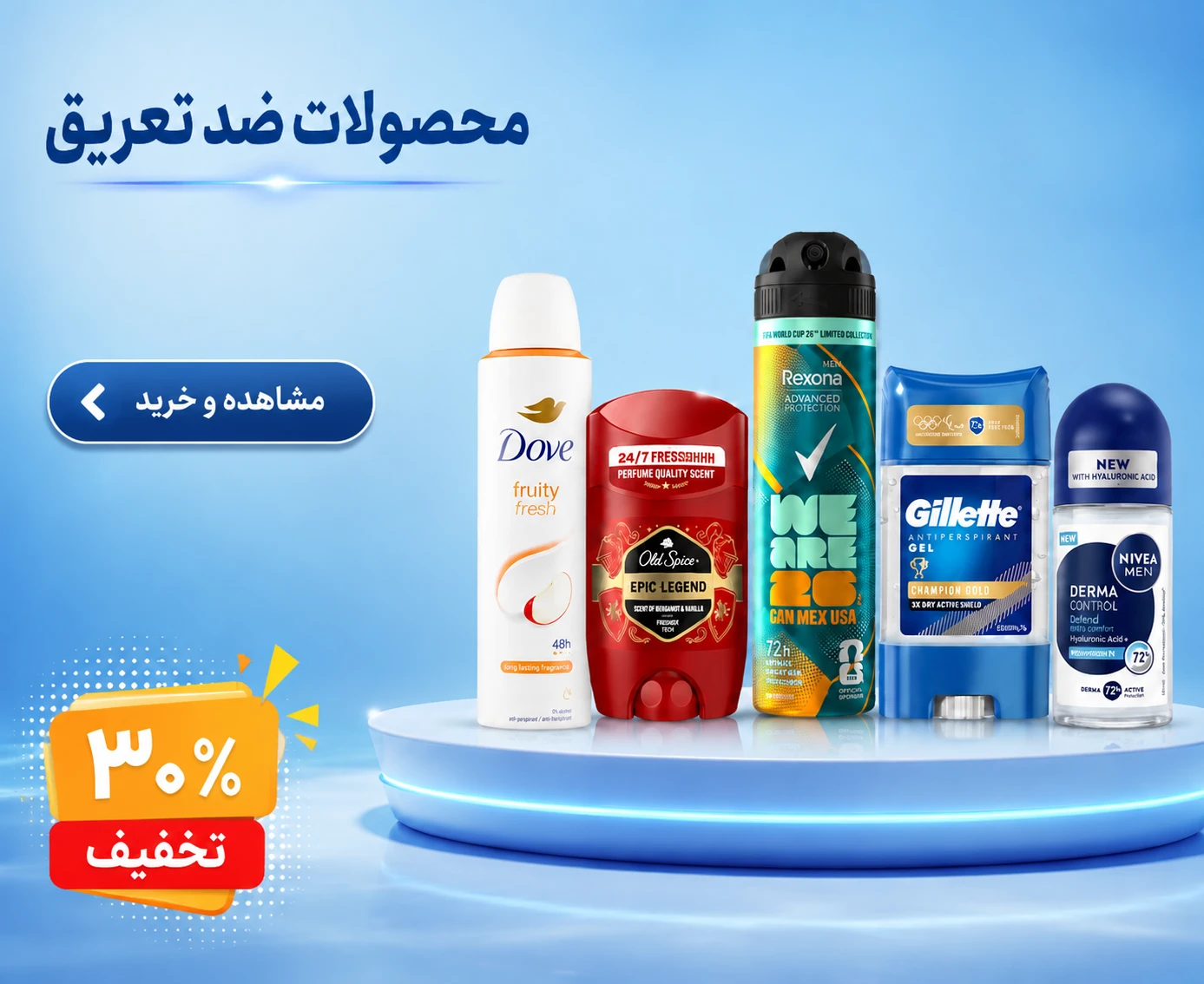 محصولات ضد تعریق